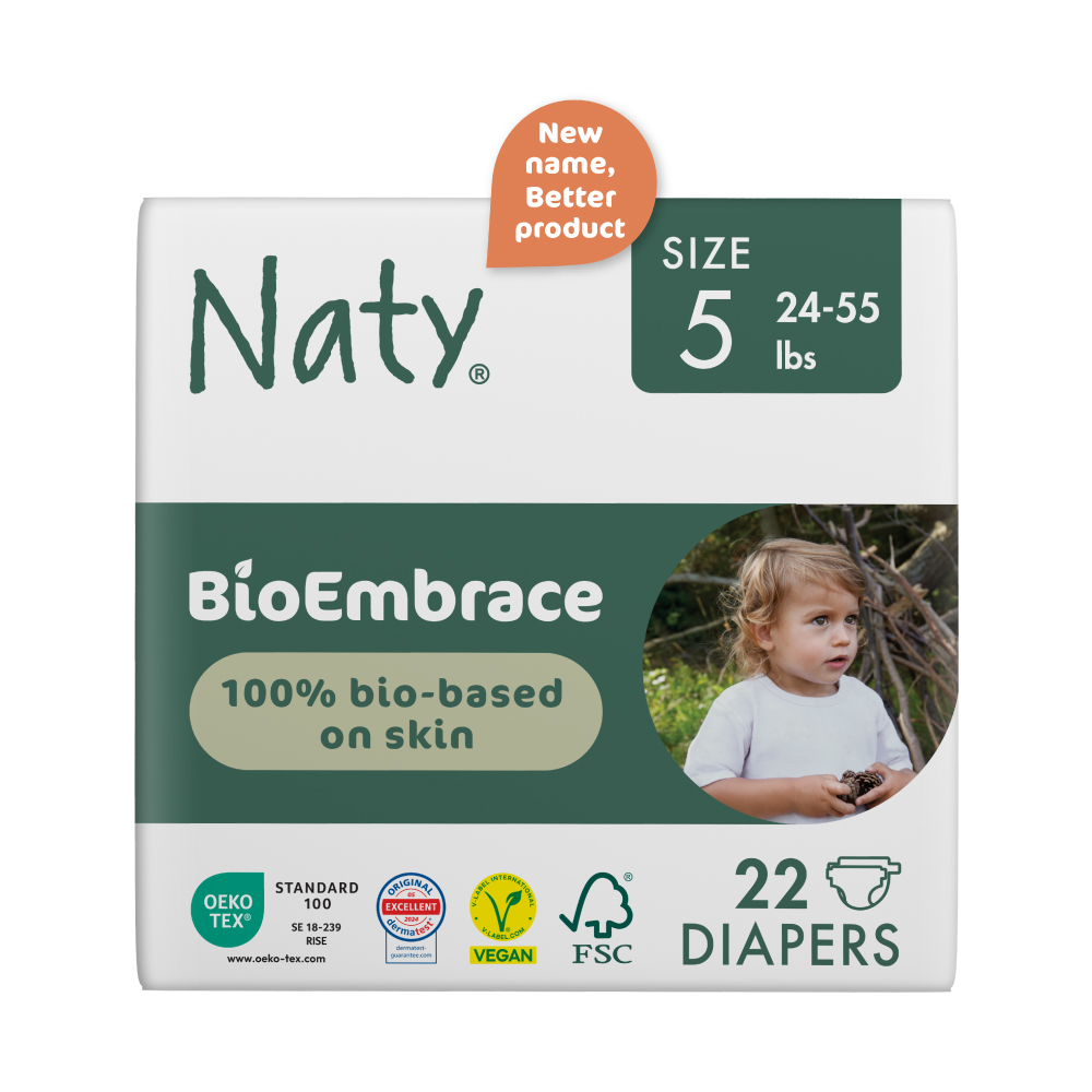 22 x BioEmbrace Diapers (size 5), , large, Eco by Naty
